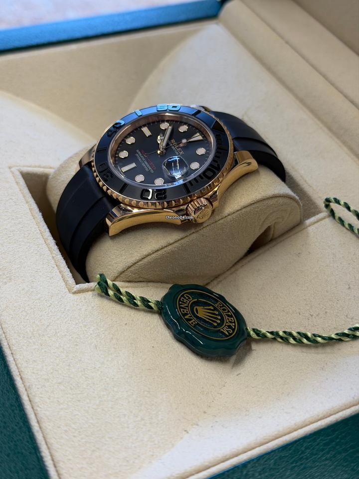 Rolex | Yacht-Master | 116655 | Rose gold | 40 mm | Rubber | Black | Automatic