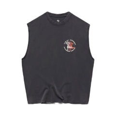 Represent 247 Torch Boxy Tank Washed Black