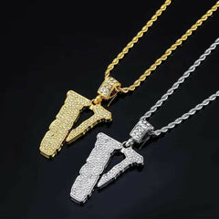 VLONE ICED OUT PENDANT