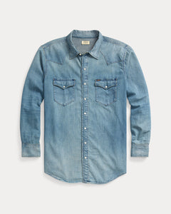 Ralph Lauren Indigo Twill Western Shirt