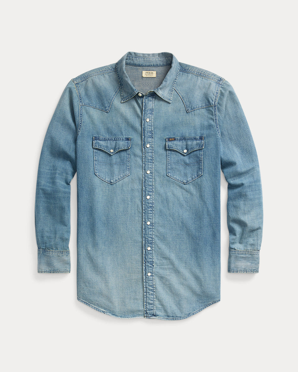 Ralph Lauren Indigo Twill Western Shirt