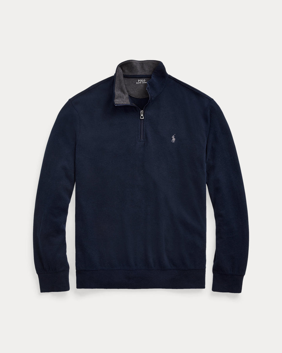 Ralph Lauren Luxury Jersey QuarterZip Pullover