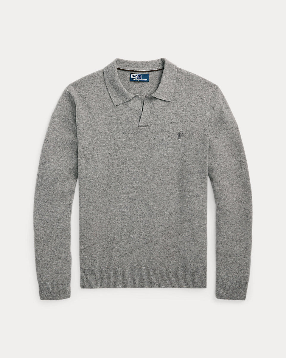 Ralph Lauren Wool JohnnyCollar Sweater