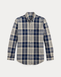 Ralph Lauren Classic Fit Plaid Brushed Oxford Shirt