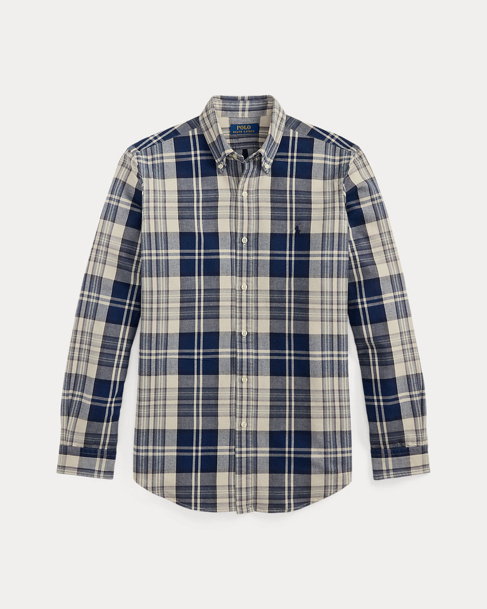 Ralph Lauren Classic Fit Plaid Brushed Oxford Shirt