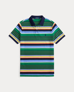Ralph Lauren Classic Fit Striped Mesh Polo Shirt
