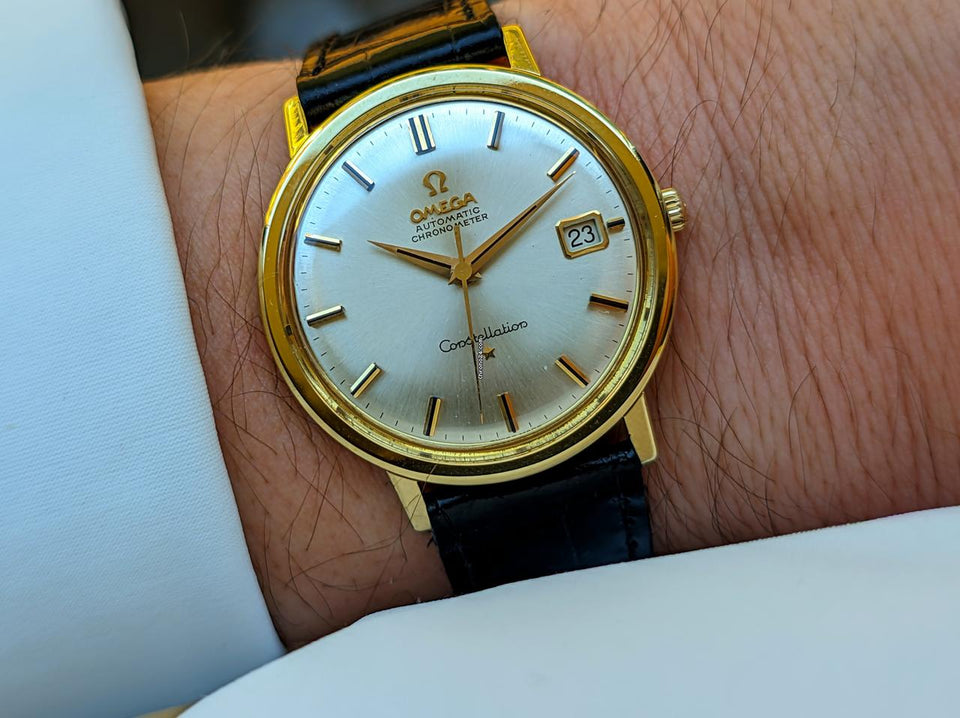Omega Constellation Onix Dial Index Jumbo Gold 18kt 0.750 Jumbo 1962