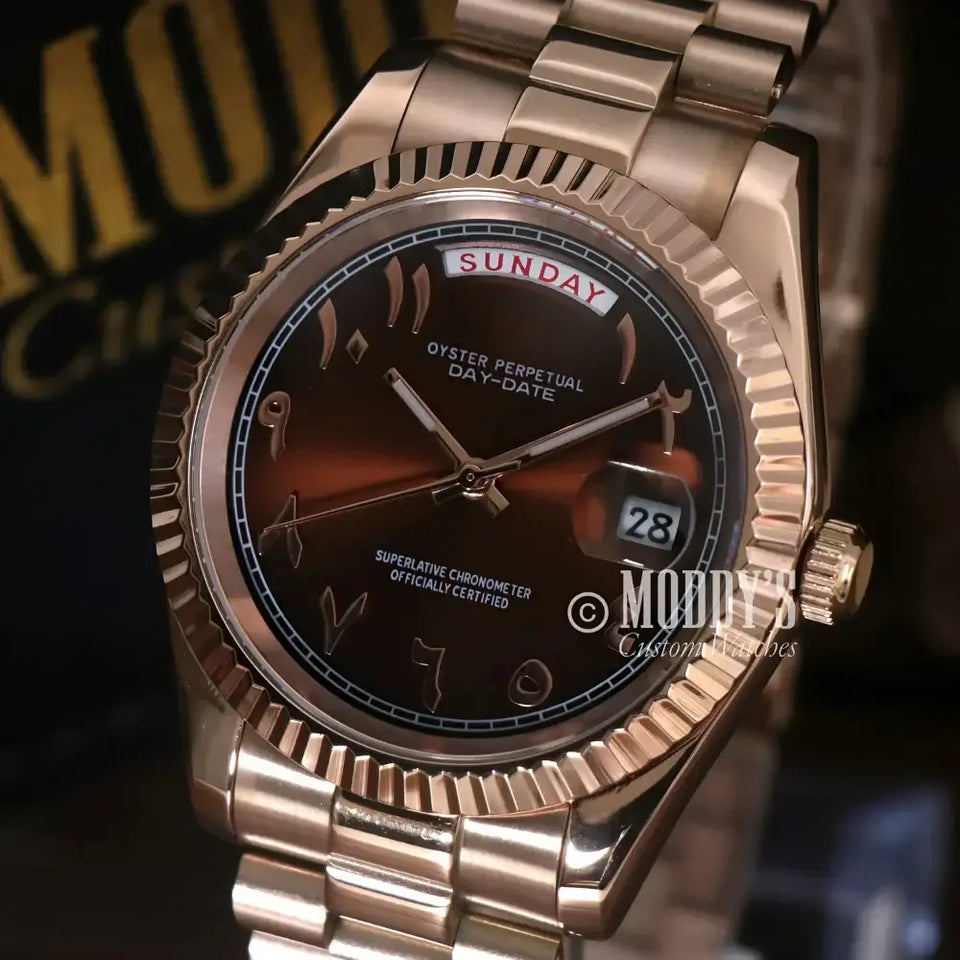 Seikojust Daydate Rose Gold - Chocolate Arabic