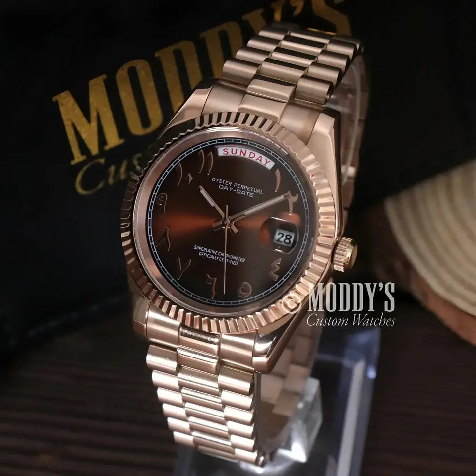 Seikojust Daydate Rose Gold - Chocolate Arabic