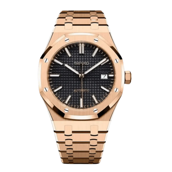 Seiko Mod Royal Oak Rose Gold