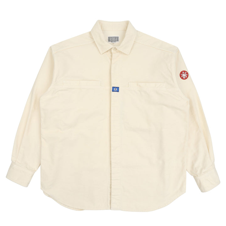 Cav Empt Brushed Cotton Design Big Shirt - White
