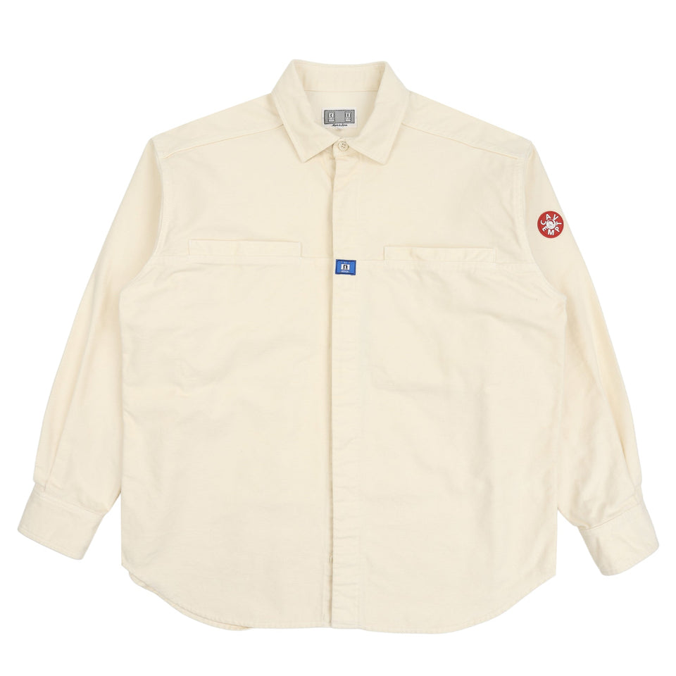 Cav Empt Brushed Cotton Design Big Shirt - White