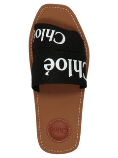 Chloe Black Woody Sandals