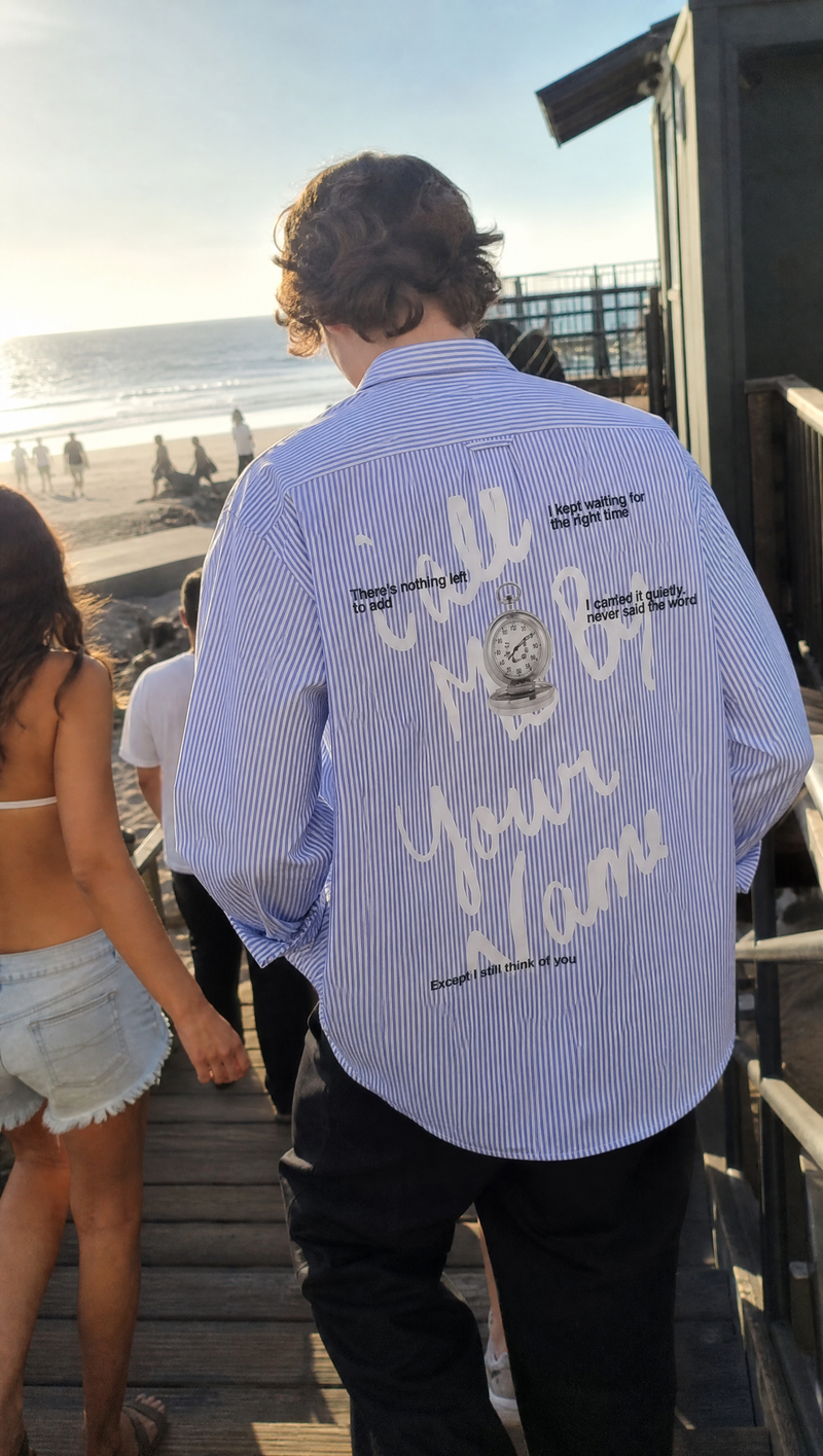 Off Supply Call Me By Your Name Blue Shirt