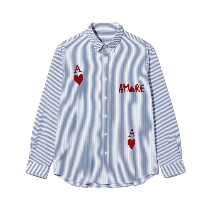 City Off Domes Aamore Blue Stripe Shirt