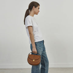 DeMellier The Siena Saddle tan small grain