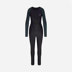 Nike X Skims Shine Zip-Front Long Bodysuit Obsidian Dark Teal