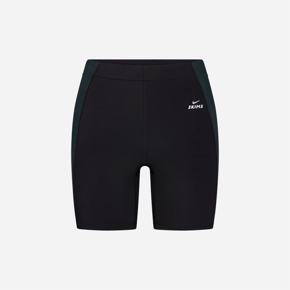 Nike X Skims Shine High-Waisted 5" Biker Shorts Obsidian Dark Teal