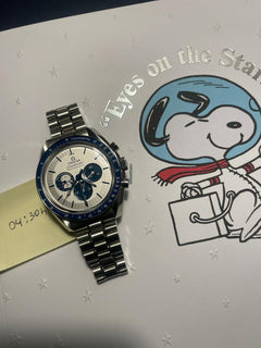 Omega Speedmaster Professional Moonwatch'Silver Snoopy Award' NEW Complete Set +Bracelet & Stickers | 50th Anniversary Ed