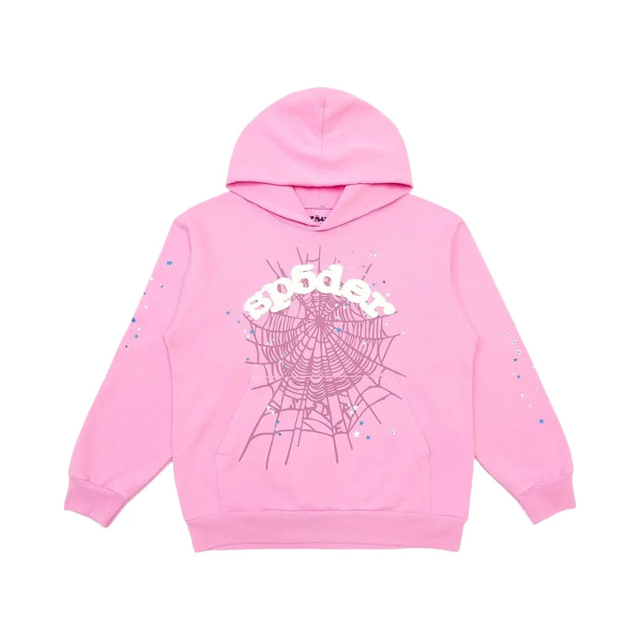 SP5DER Og Web Hoodie Pink