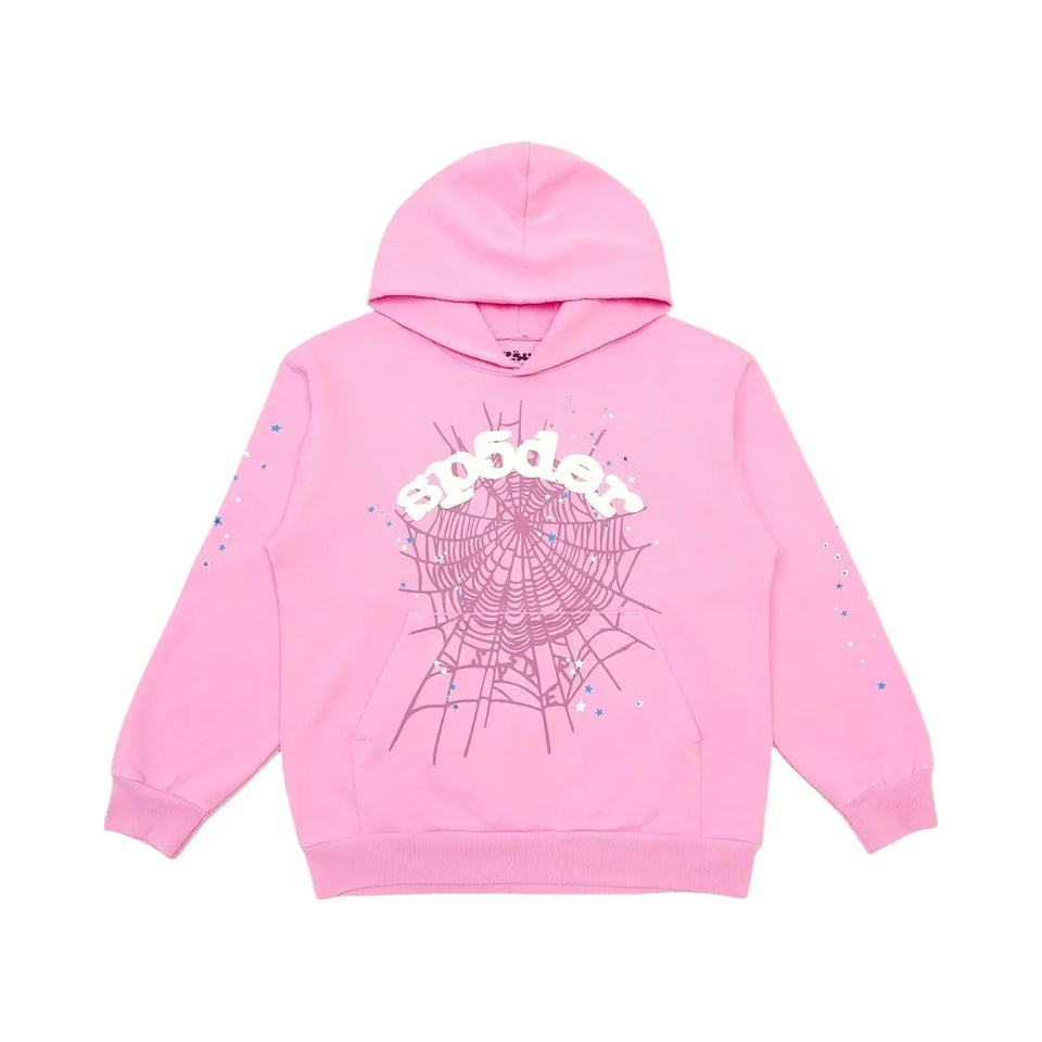 SP5DER Og Web Hoodie Pink