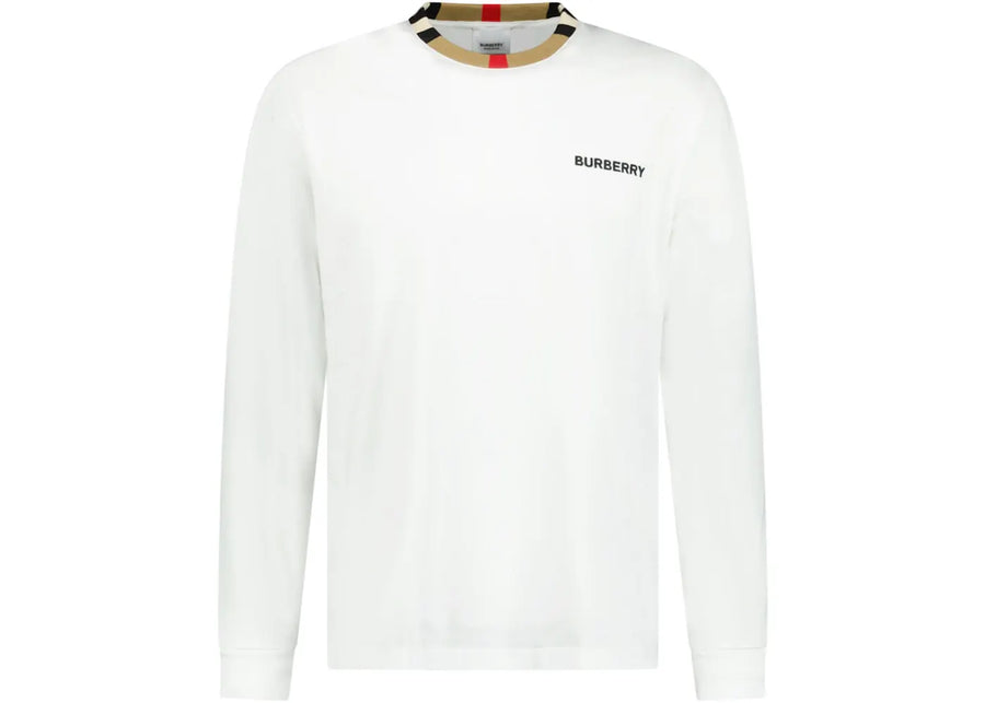 Burberry Long Sleeve Icon T-Shirt White