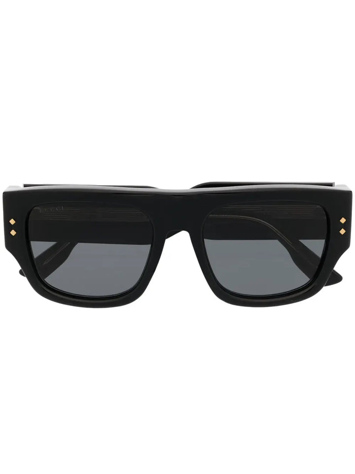 stud square-frame sunglasses