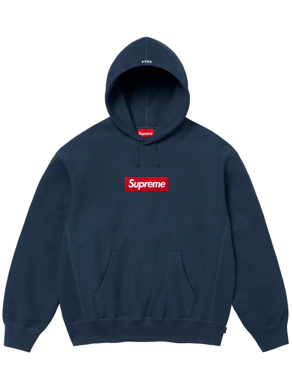 Supreme Box Logo Hoodie Navy'