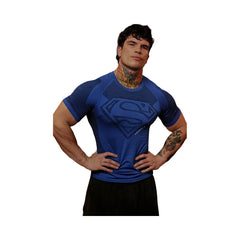 YoungLA Superman Compression Tees 'Blue'