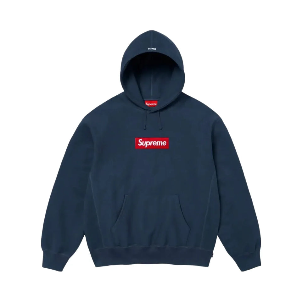 Supreme Box Logo Hoodie Navy