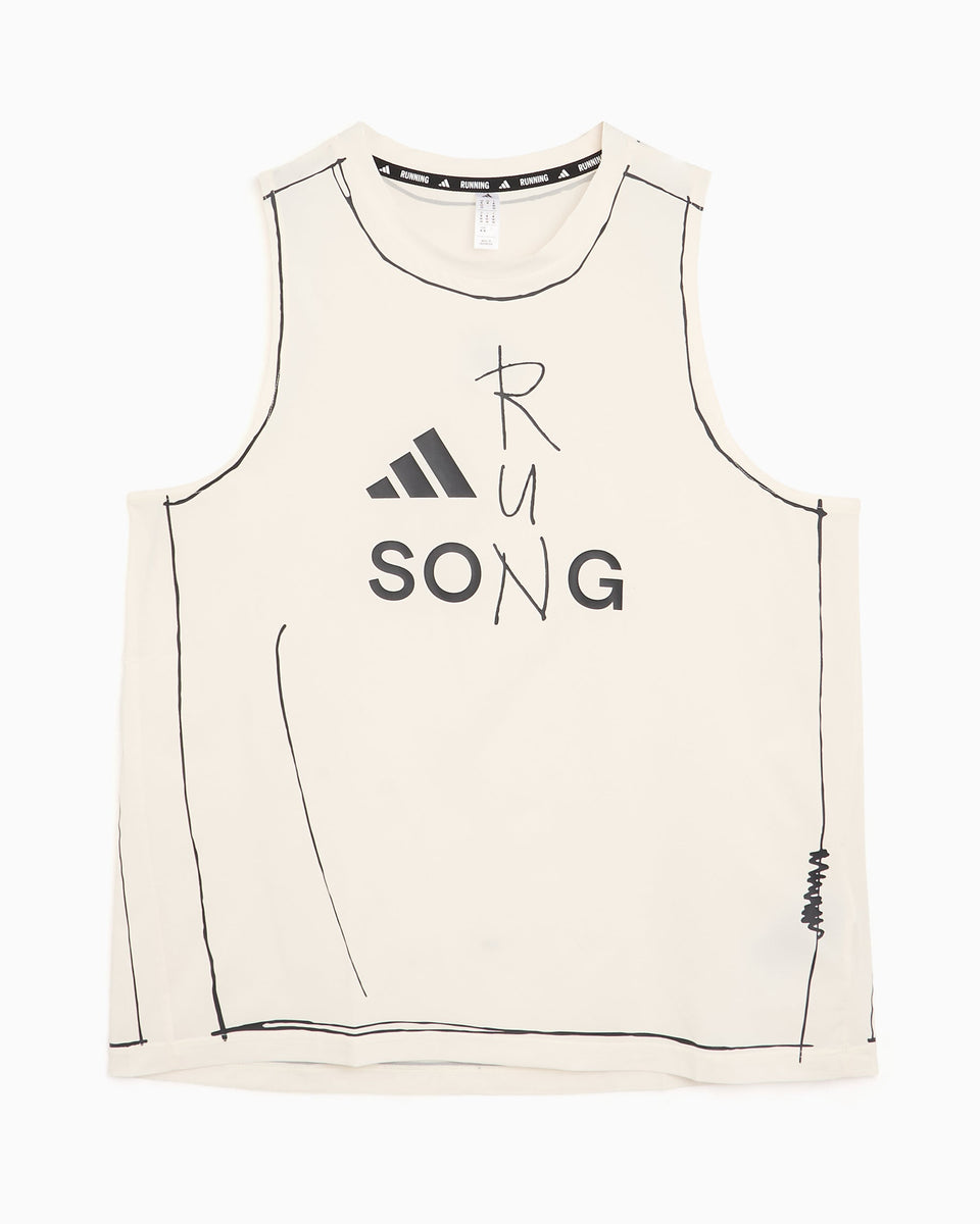 adidas Tank Top con gráfico adidas Performance x Song For The Mute Running adi365 para mujer