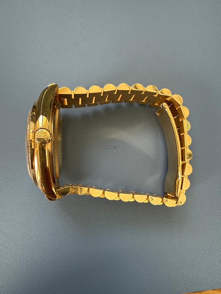 Rolex | Day-Date | 128348RBR | Yellow gold | 36 x 43 mm | Yellow gold | Champagne | Automatic
