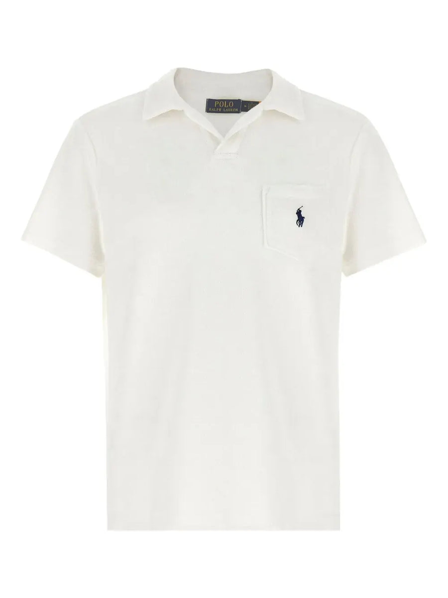 terry-cloth polo shirt