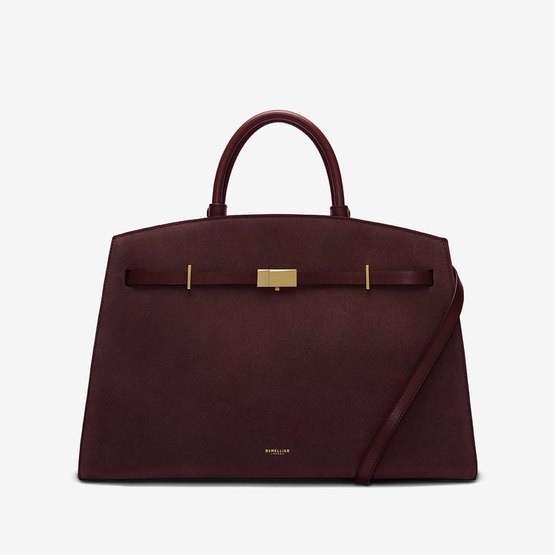 DeMellier The Hudson burgundy suede & burgundy smooth