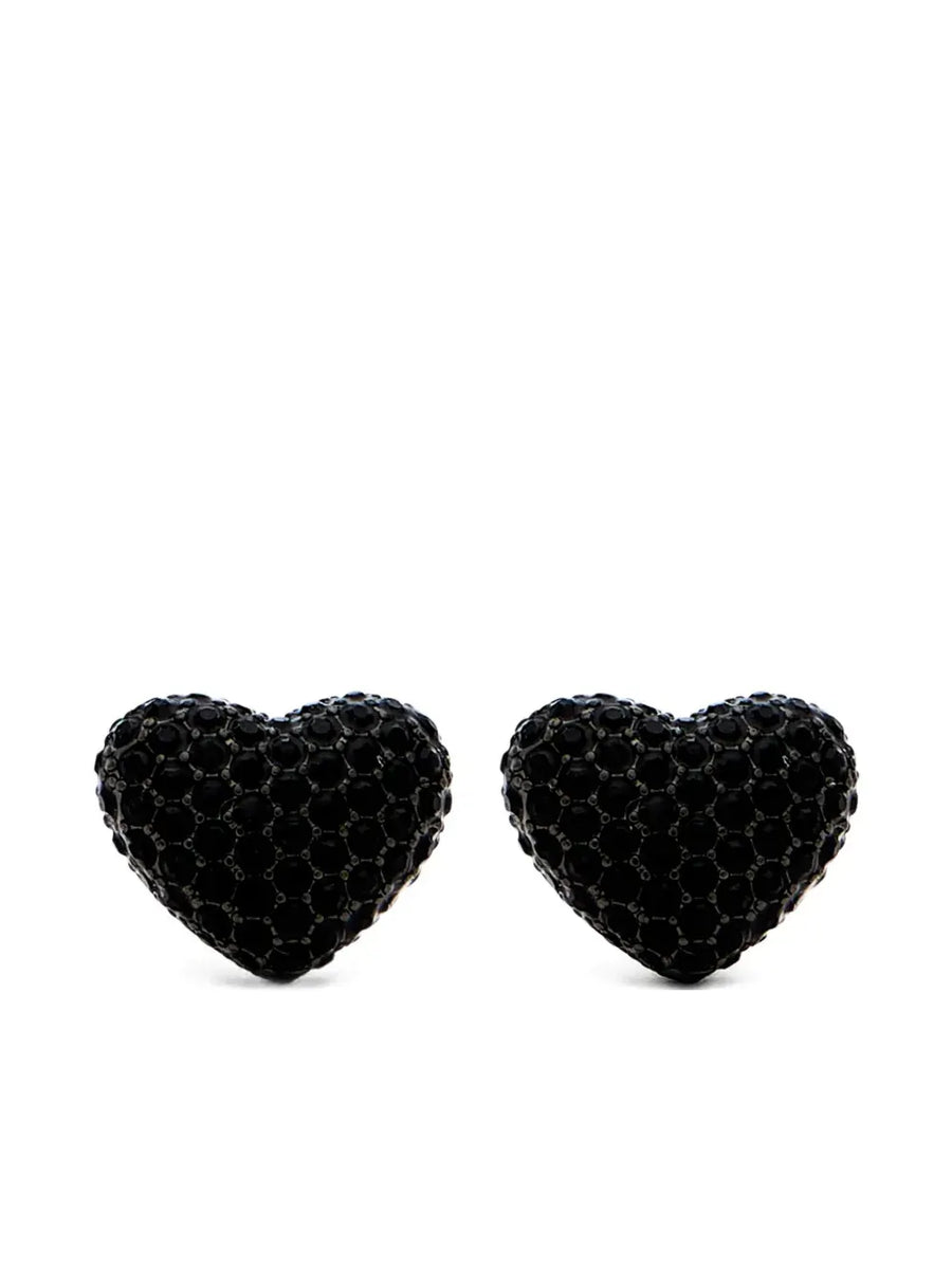 The Pavé Balloon Heart earrings
