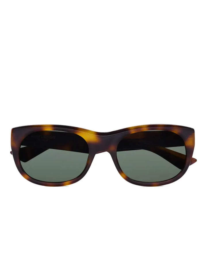 tortoiseshell round sunglasses