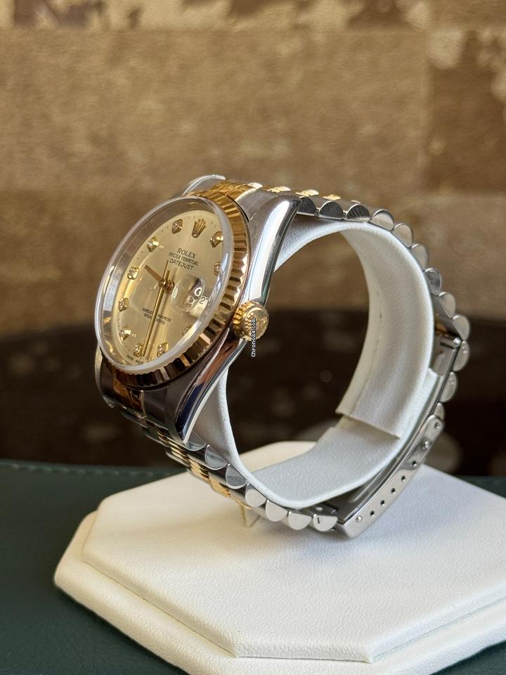 Rolex | Datejust | 16233 | Gold/Steel | 36 mm | Gold/Steel | Silver | Automatic