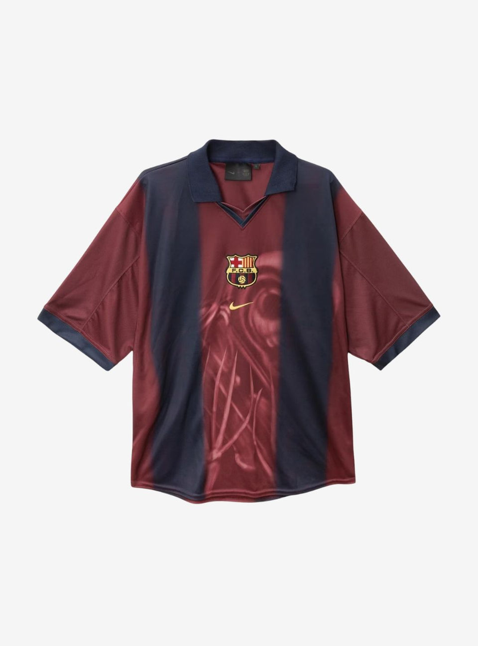 Cactus Jack Travis Scott x Nike x FC Barcelona Retro 2000/01 Home Skeleton Jersey Multicolor
