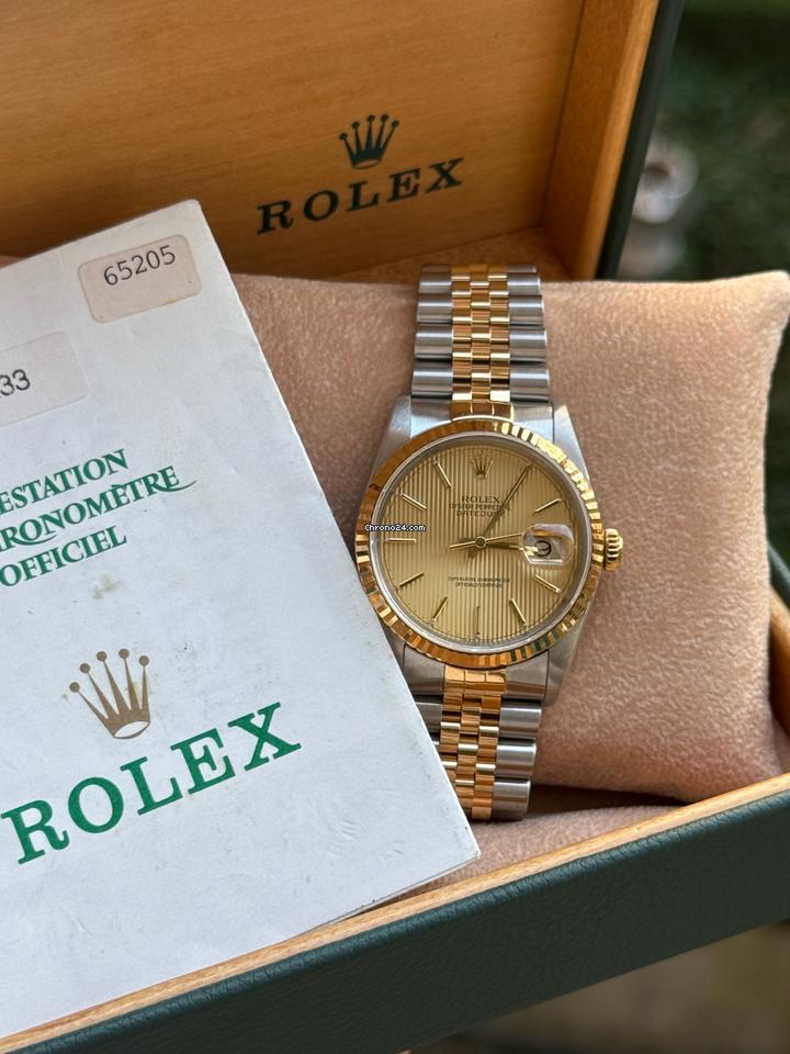 Rolex | Datejust | 16233 | Gold/Steel | 36 mm | Gold/Steel | Champagne | Automatic