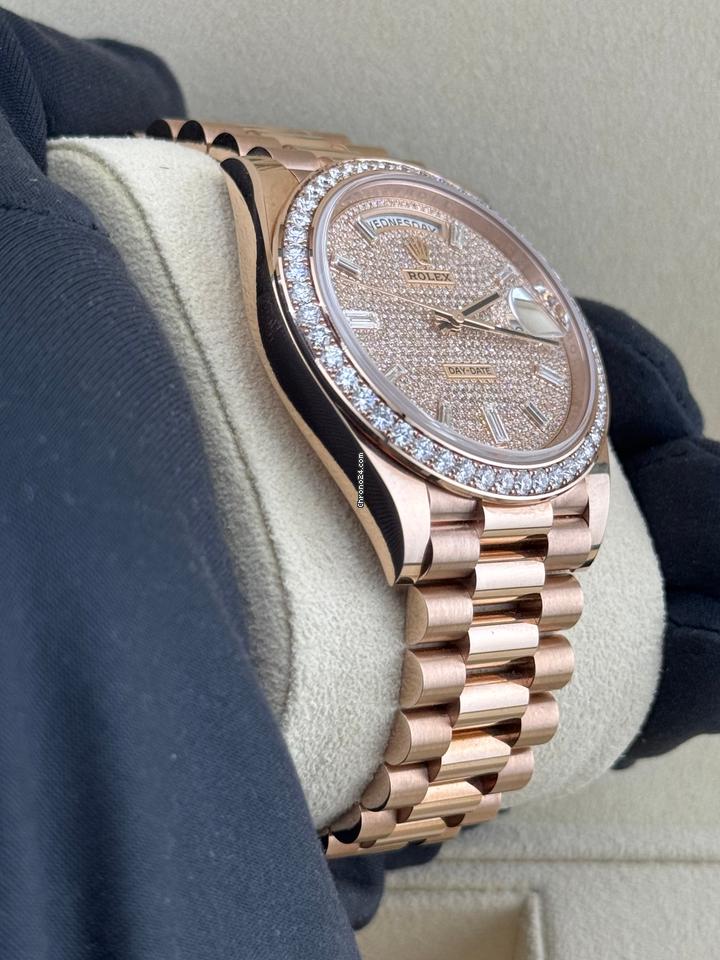 Rolex | Day-Date | 228345RBR | Rose gold | 40 x 48 mm | Rose gold | Gold (solid) | Automatic
