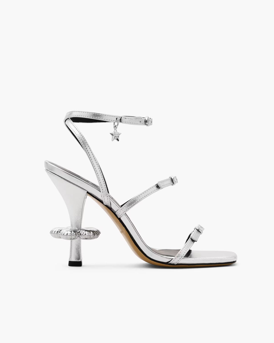 Marc Jacobs Marc Jacobs The Metallic Leather Daisy Heel Silver Silver