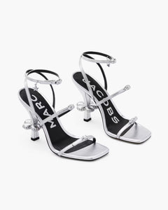 Marc Jacobs Marc Jacobs The Metallic Leather Daisy Heel Silver Silver
