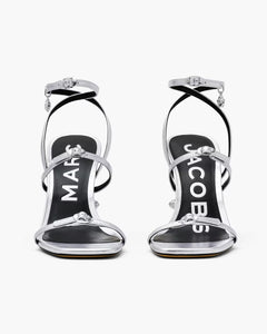 Marc Jacobs Marc Jacobs The Metallic Leather Daisy Heel Silver Silver