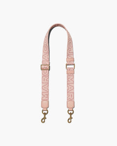 Marc Jacobs Marc Jacobs The Thin Outline Logo Webbing Strap Rose Multi Rose Multi