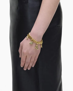Marc Jacobs Marc Jacobs The Mini Icon Charm Bracelet Light Antique Gold Light Antique Gold