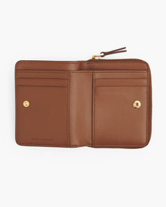 Marc Jacobs Marc Jacobs The Leather Mini Compact Wallet Argan Oil Argan Oil