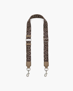 Marc Jacobs Marc Jacobs The Thin Outline Logo Webbing Strap Cement Multi Cement Multi
