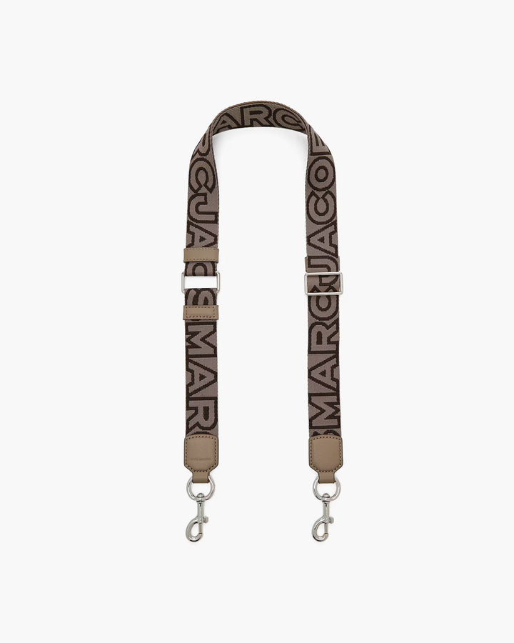 Marc Jacobs Marc Jacobs The Thin Outline Logo Webbing Strap Cement Multi Cement Multi