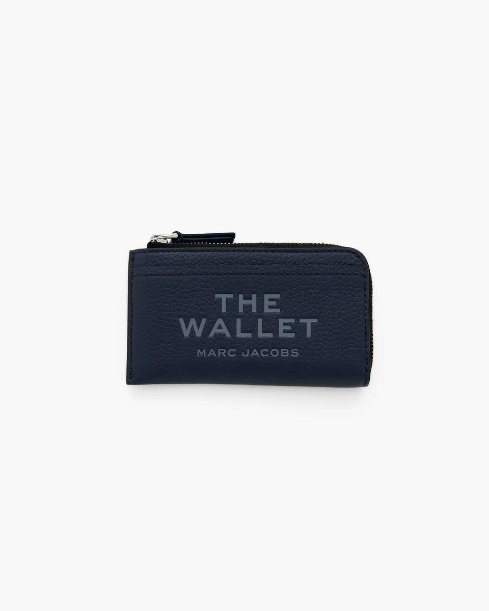Marc Jacobs Marc Jacobs The Leather Top Zip Multi Wallet Blue Sea Blue Sea