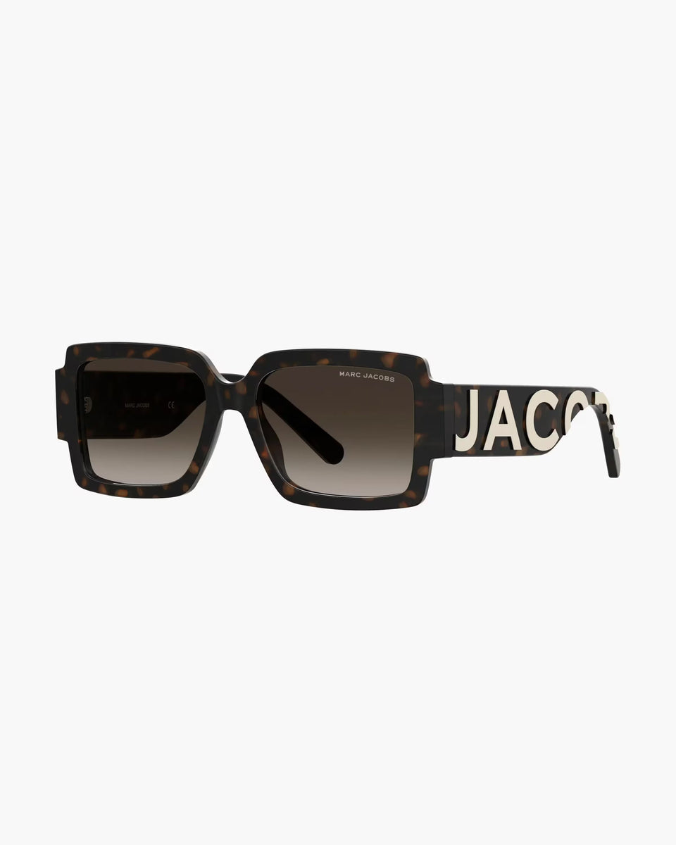 Marc Jacobs Marc Jacobs The Bold Logo Square Sunglasses Havana Havana